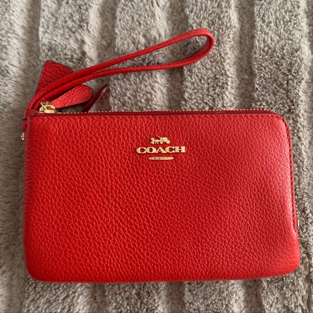 Coach Double Zip Wristlet